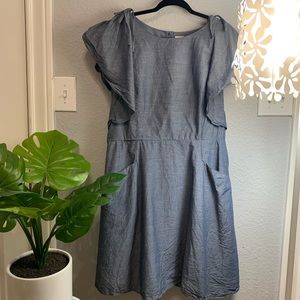 ANEWDAY Blue Fit & Flare Dress